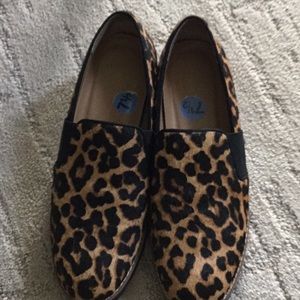 Franco Sarto size 7 1/2 Leopard Haircalf shoes